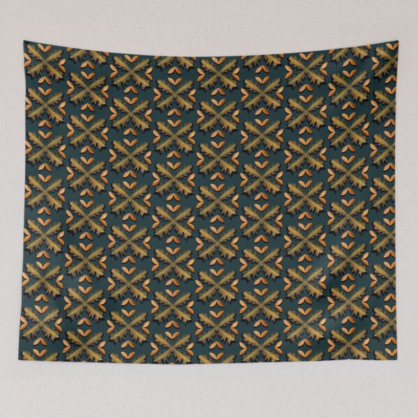 Item preview, Cozy Blue Autumn Leaves designed and sold by Claire-Sesker.