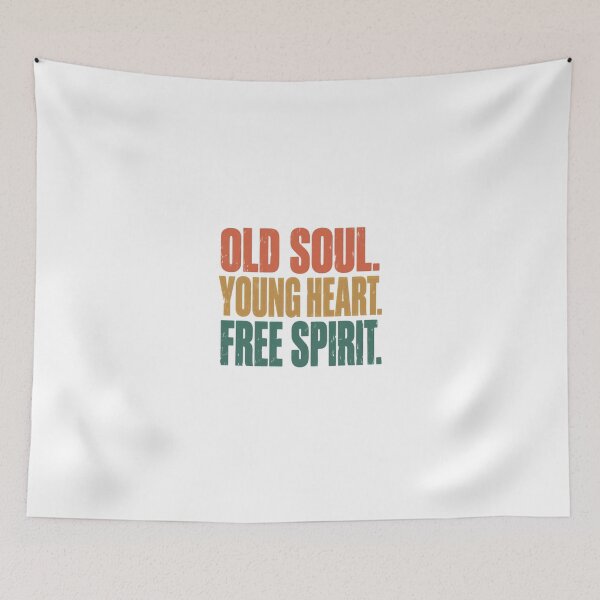 Item preview, Old Soul Young Heart Free Spirit Personality Wisdom Independence designed and sold by JonesFlora2025.