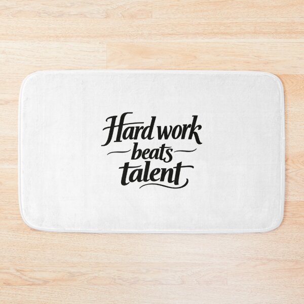Item preview, Hard Work Beats Talent Motivational Inspirational Quote designed and sold by SkeletonsDanger.