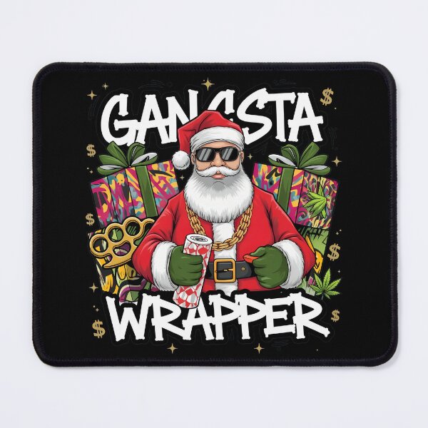 Item preview, Gangsta Wrapper Humorous Santa  designed and sold by MarielaDeckow.