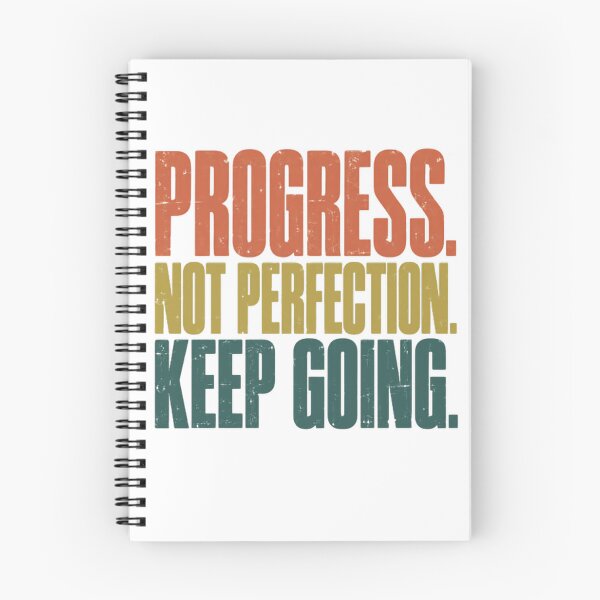 Item preview, Progress Not Perfection Keep Going Motivational Quote Self Improvement Inspiration designed and sold by RetroMini2026.