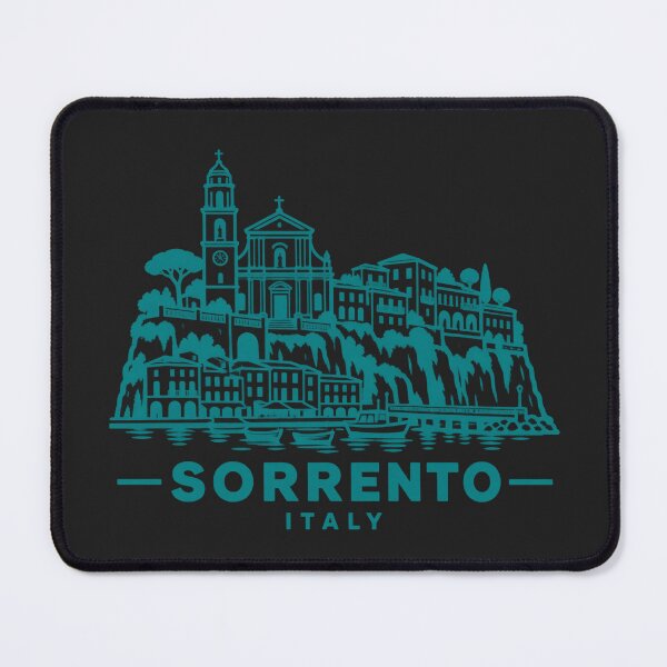 Item preview, Sorrento Italy Line Art Skyline Poster designed and sold by CMYKStudio.