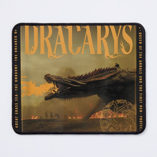 Item preview, G.of.T Dracarys Targaryen Dragon Text Box Panel designed and sold by mitchellckz.