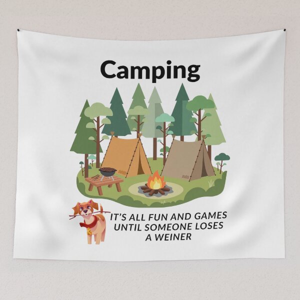 Item preview, camping fun designed and sold by Oh-Marsha.