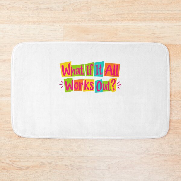 Item preview, What If It All Works Out? Motivational Optimism Positive Inspiration designed and sold by SkeletonsDanger.