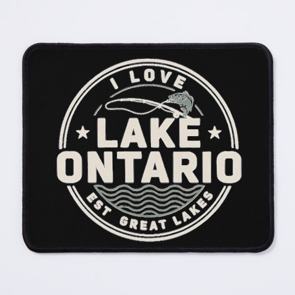 Item preview, I Love Lake Ontario Vintage Fishing Badge Great Lakes Bass Fishing designed and sold by Zizo-DR44.
