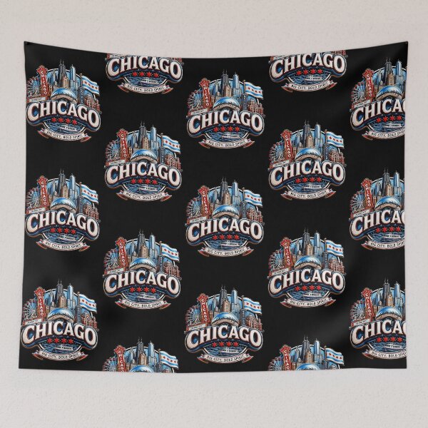 Aperçu de l'œuvre Chicago, la ville des vents créée et vendue par TheMemeAtelier.
