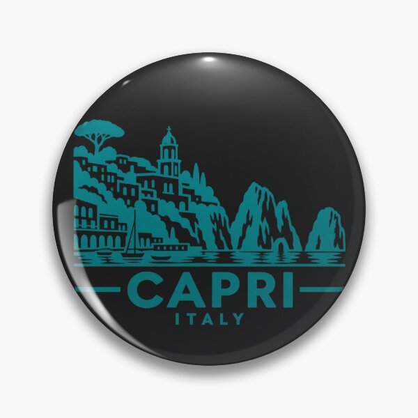 Item preview, Capri Italy Line Art Travel Poster designed and sold by CMYKStudio.