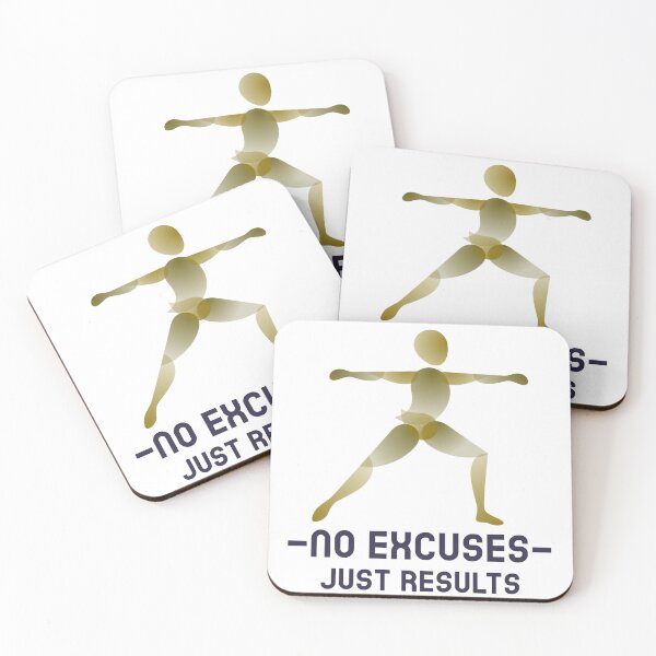 Item preview, No Excuses Just Results designed and sold by YK-NextByte.