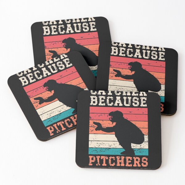 Item preview, Catcher Because Pitchers Need Heroes Too Baseball designed and sold by CHARLESMCCLAREN.