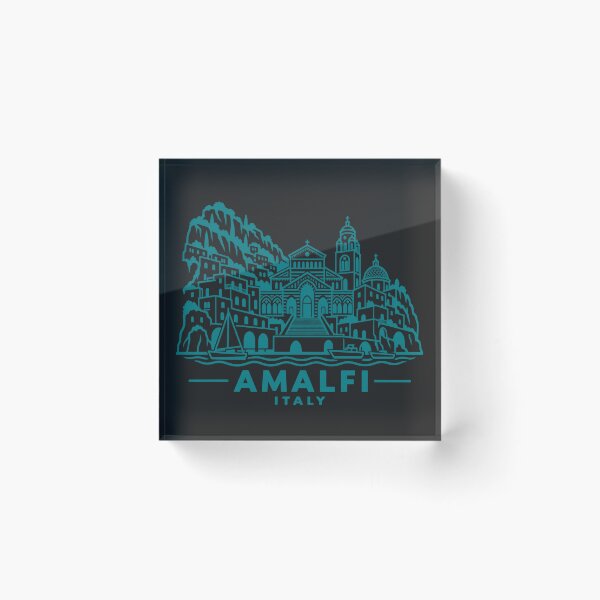 Artikelvorschau, Amalfi, Italien – Küstenlinie als Poster entworfen und verkauft von CMYKStudio.