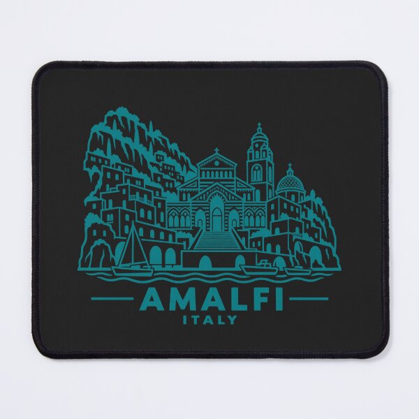 Item preview, Amalfi Italy Line Art Coastline Poster designed and sold by CMYKStudio.