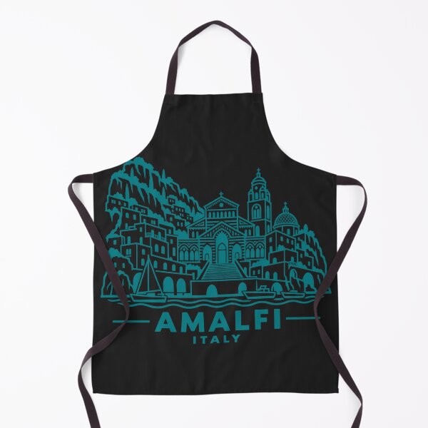 Item preview, Amalfi Italy Line Art Coastline Poster designed and sold by CMYKStudio.