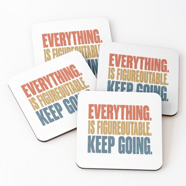 Item preview, Everything Is Figureoutable Keep Going Motivational Inspiration Mindset designed and sold by RetroMini2026.