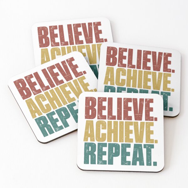 Item preview, Believe. Achieve. Repeat. Motivational Success Mindset designed and sold by JonesFlora2025.