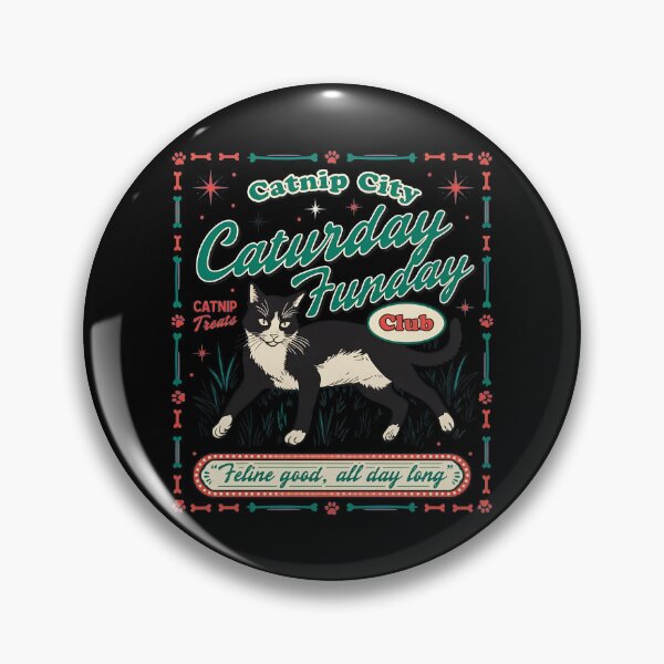 Item preview, Caturday Funday Catnip City Club  designed and sold by MarielaDeckow.