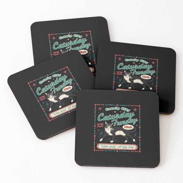 Item preview, Caturday Funday Catnip City Club  designed and sold by MarielaDeckow.