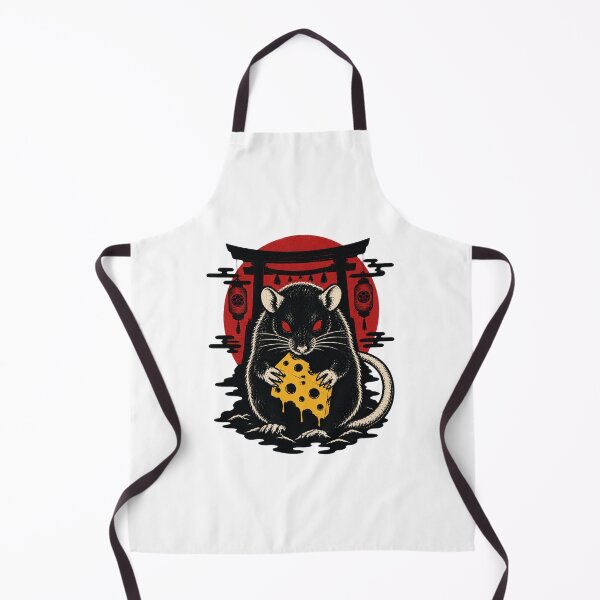 Item preview, Faithful to the Cheese Japanese Horror Rat Artwork with Unique Spooky Design designed and sold by sKetch Art.co.