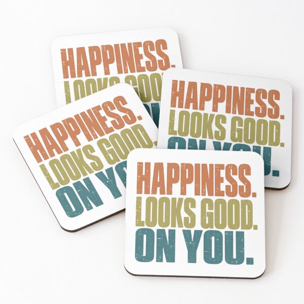 Item preview, Happiness Looks Good On You Positive Quote Motivation Gift designed and sold by JonesFlora2025.