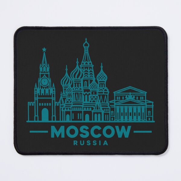 Item preview, Moscow Russia Line Art Skyline Poster designed and sold by CMYKStudio.