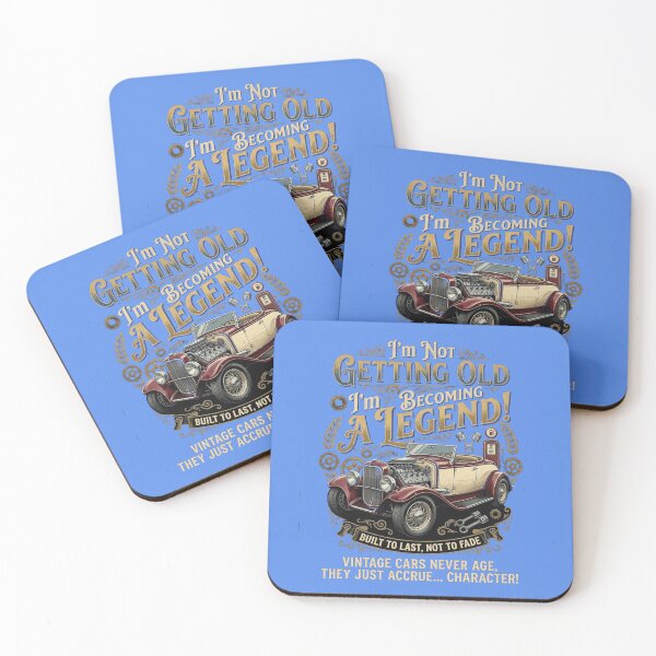 Item preview, I'm Not Getting Old I'm Becoming a Legend – Vintage Retro Car Art designed and sold by Evelashop.