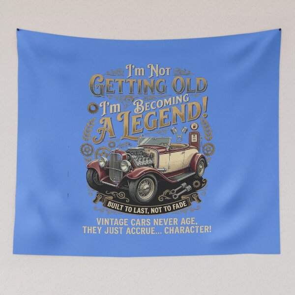 Item preview, I'm Not Getting Old I'm Becoming a Legend – Vintage Retro Car Art designed and sold by Evelashop.