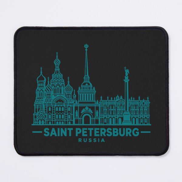 Item preview, Saint Petersburg Russia Line Art Skyline Poster designed and sold by CMYKStudio.
