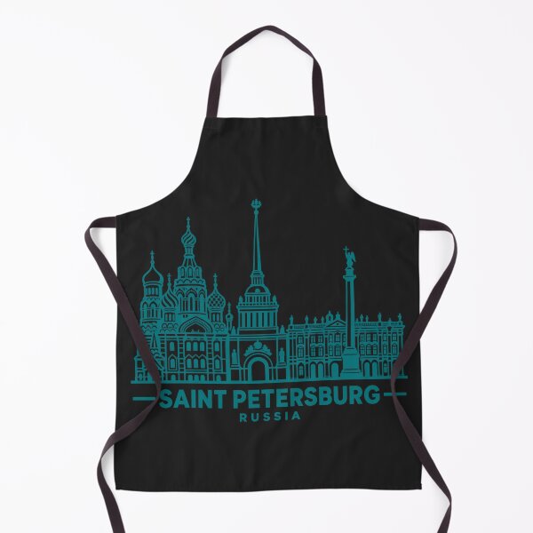 Item preview, Saint Petersburg Russia Line Art Skyline Poster designed and sold by CMYKStudio.
