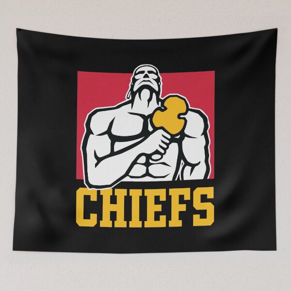 Item preview, Chiefs Muscular Figure Yellow Object Design designed and sold by CHARLESMCCLAREN.