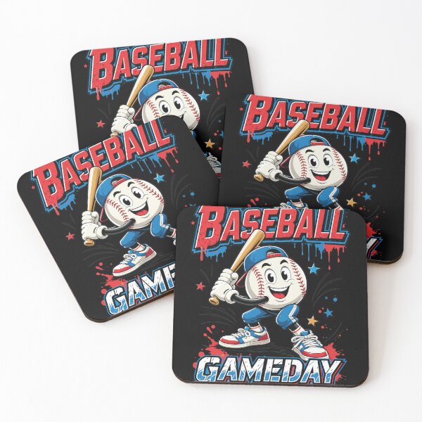 Item preview, Baseball Gameday Cartoon Character designed and sold by CHARLESMCCLAREN.