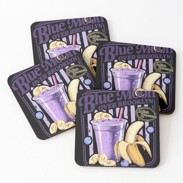 Item preview, Blue Moon Over Brooklyn Banana Drink Illustration designed and sold by CHARLESMCCLAREN.