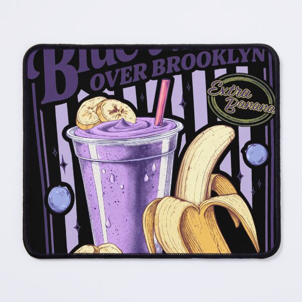 Item preview, Blue Moon Over Brooklyn Banana Drink Illustration designed and sold by CHARLESMCCLAREN.