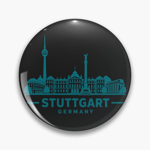 Item preview, Stuttgart Germany Line Art Skyline Poster designed and sold by CMYKStudio.