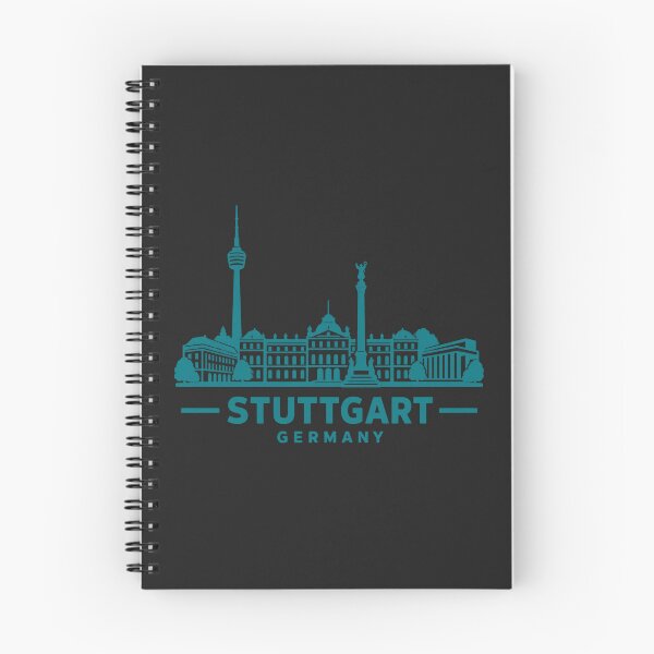 Item preview, Stuttgart Germany Line Art Skyline Poster designed and sold by CMYKStudio.