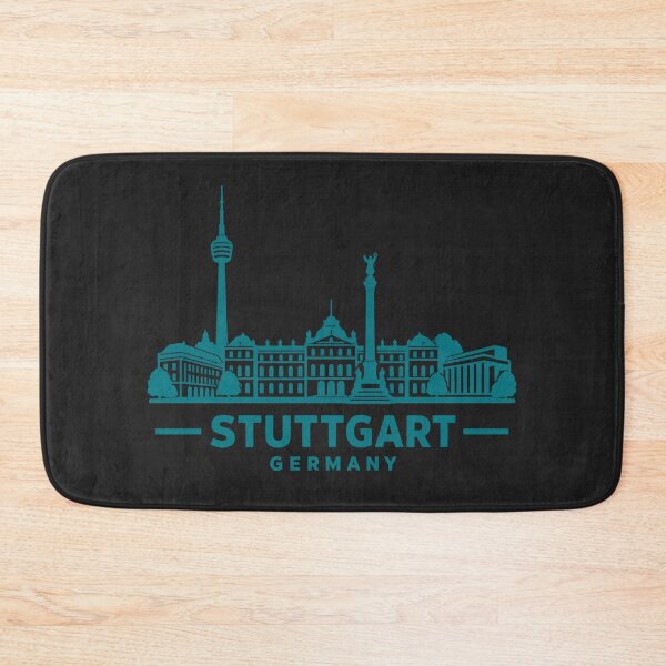 Item preview, Stuttgart Germany Line Art Skyline Poster designed and sold by CMYKStudio.