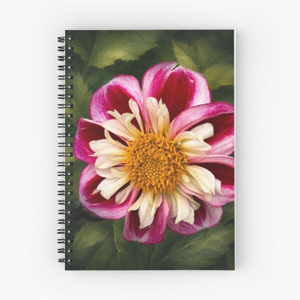 Item preview, Pink and white dahlia designed and sold by Sarah Curtiss.
