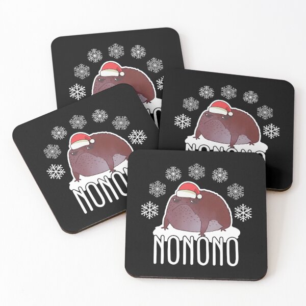 Item preview, Funny Nonono Christmas Frog in Santa Hat Holiday Design designed and sold by MiALopezArt.