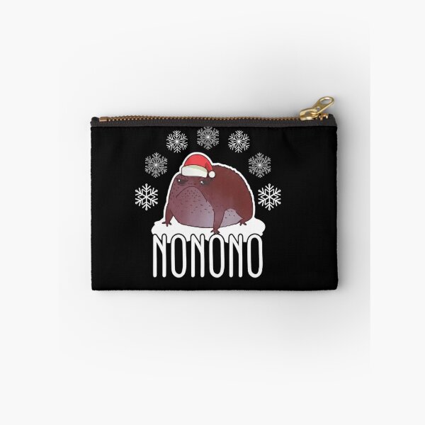 Item preview, Funny Nonono Christmas Frog in Santa Hat Holiday Design designed and sold by MiALopezArt.