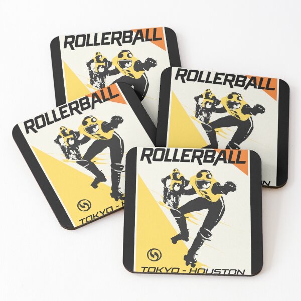 Item preview, Rollerball Tokyo Houston Retro Sports Poster Art designed and sold by CHARLESMCCLAREN.