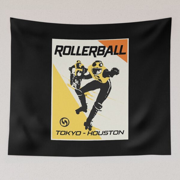 Item preview, Rollerball Tokyo Houston Retro Sports Poster Art designed and sold by CHARLESMCCLAREN.