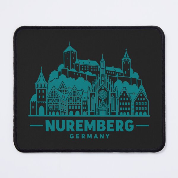 Item preview, Nuremberg Germany Line Art Skyline Poster designed and sold by CMYKStudio.