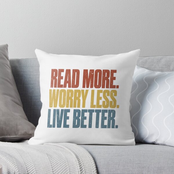 Item preview, Read More Worry Less Live Better Book Lover Self Improvement Motivation designed and sold by RetroMini2026.