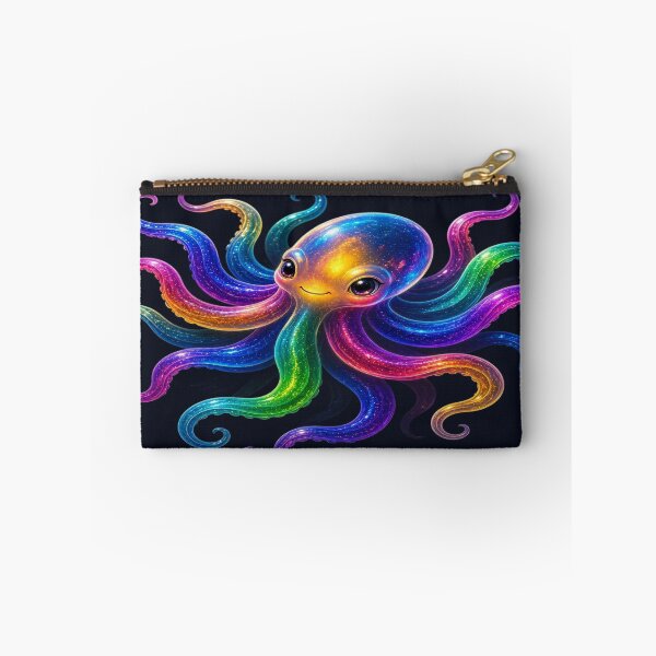 Item preview, Cute Rainbow Galaxy Octopus Kawaii Illustration designed and sold by Breezes-of-Ida.
