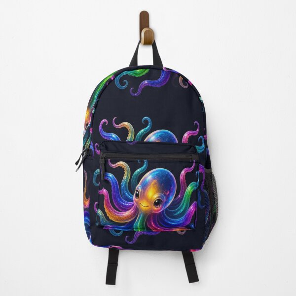 Item preview, Cute Rainbow Galaxy Octopus Kawaii Illustration designed and sold by Breezes-of-Ida.