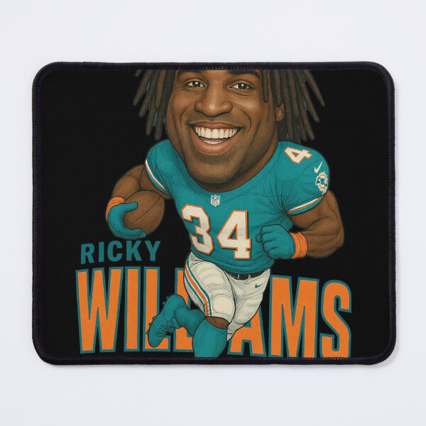 Item preview, Ricky Williams Caricature Dolphins Runner 34 Art designed and sold by CHARLESMCCLAREN.