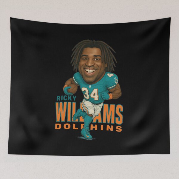 Item preview, Ricky Williams Caricature Dolphins Runner 34 Art designed and sold by CHARLESMCCLAREN.
