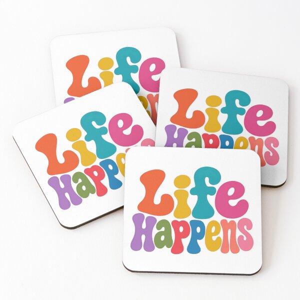 Item preview, Life Happens Positive Mindset Good Vibes designed and sold by HumansStuck12.