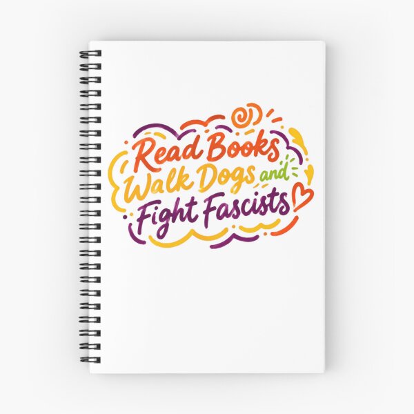 Item preview, Read Books Walk Dogs And Fight Fascists Anti-Fascist Activist Progressive Dog Owner Book Lover designed and sold by SkeletonsDanger.
