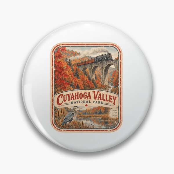Item preview, Cuyahoga Valley National Park Ohio Autumn Train Heron Nature Traveler designed and sold by Star3NowForMe.