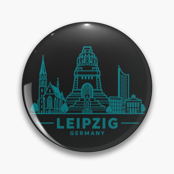 Artikelvorschau, Leipzig, Deutschland – Skyline-Poster (Linienkunst) entworfen und verkauft von CMYKStudio.